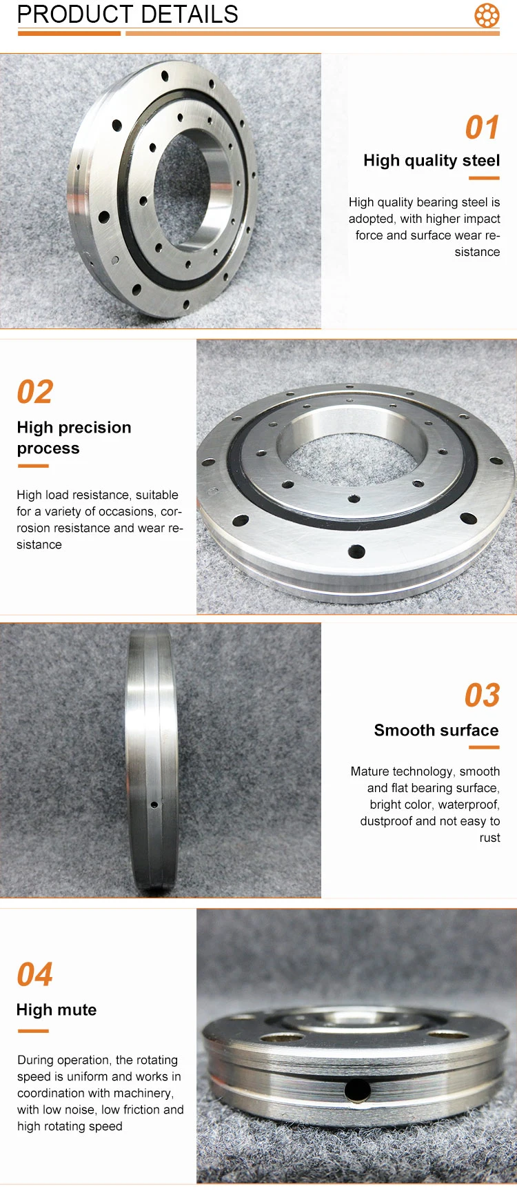 Ru124 Ru148 Ru178 High Precision Cross Roller Bearing Robot Bearing Harmonic Reducer Bearing